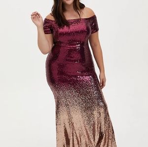 Torrid Sequin Ombre dress